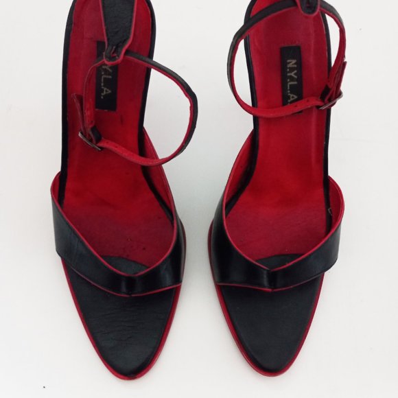N.Y.L.A. Open Toe Heels Women's 7 - Picture 3 of 12